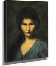 Portrait Of A Young Woman by Jean Jacques Henner