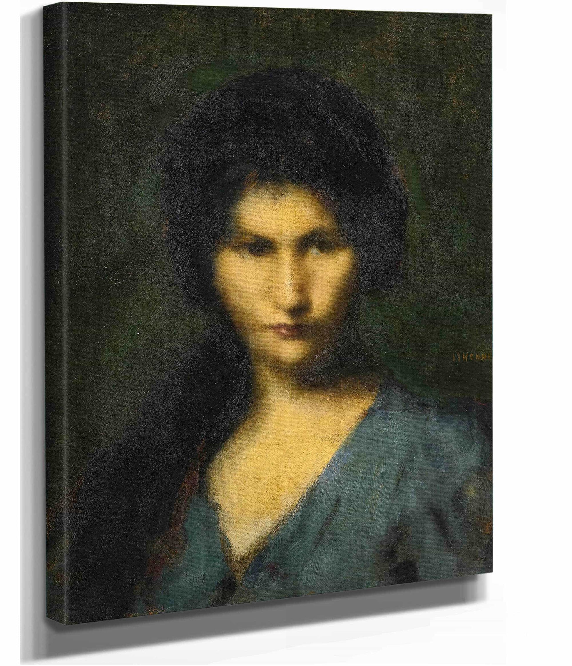 Portrait Of A Young Woman by Jean Jacques Henner