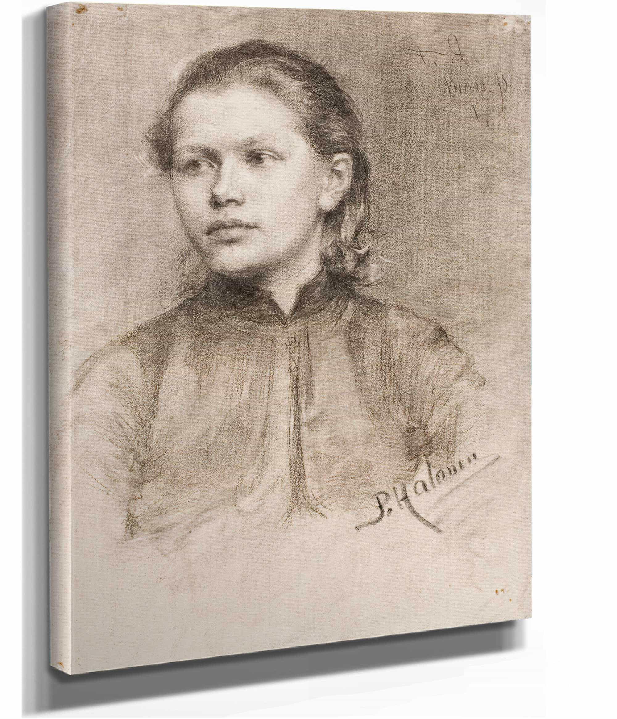 Portrait Of A Young Woman by Pekka Halonen
