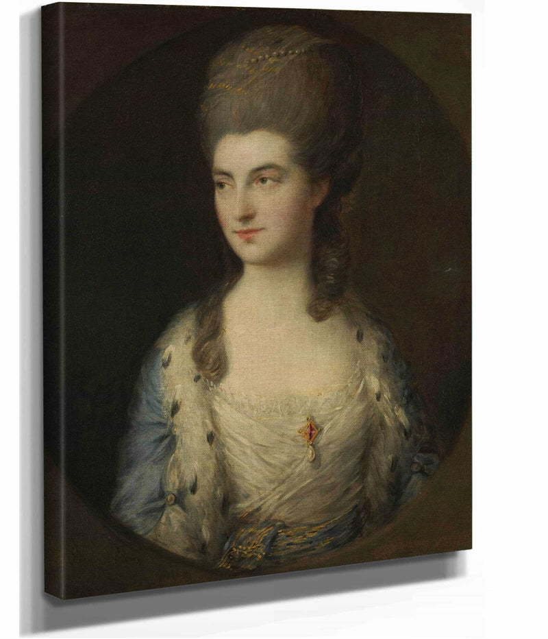 Portrait Of A Young Woman Called Miss Sparrow S by Thomas Gainsborough