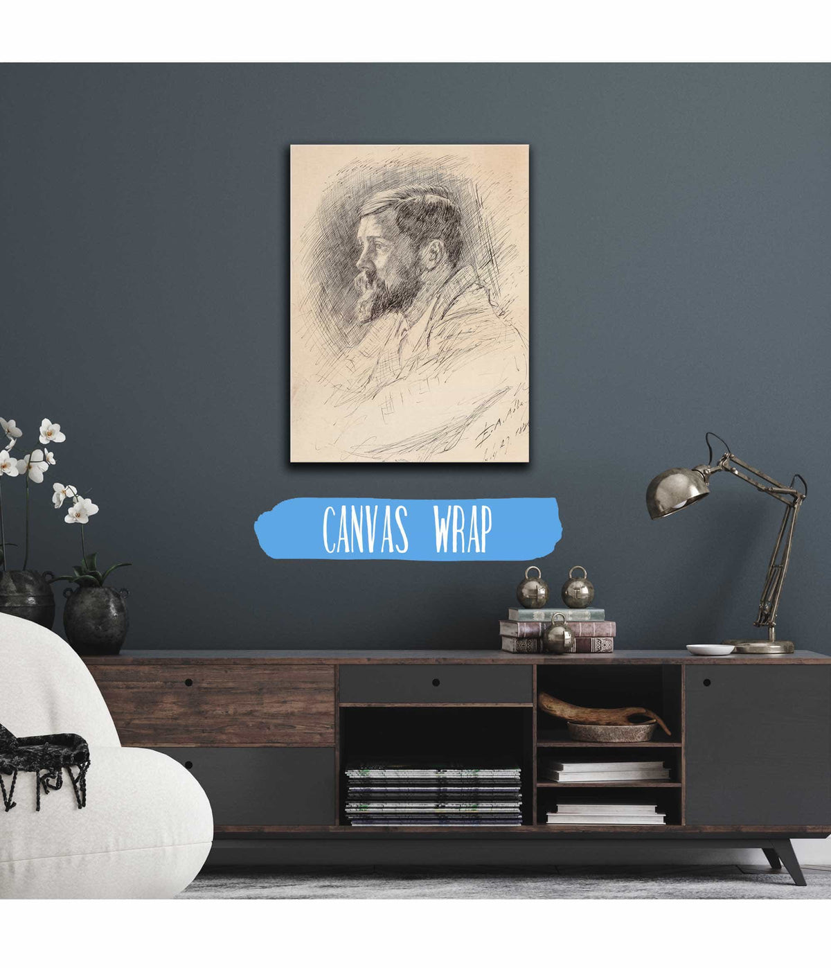 Portrait Of Alfred Parsons Ra by Edwin Austin Abbey