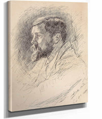 Portrait Of Alfred Parsons Ra by Edwin Austin Abbey