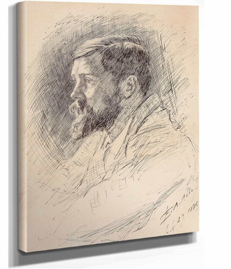 Portrait Of Alfred Parsons Ra by Edwin Austin Abbey