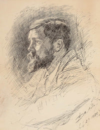Portrait Of Alfred Parsons Ra by Edwin Austin Abbey