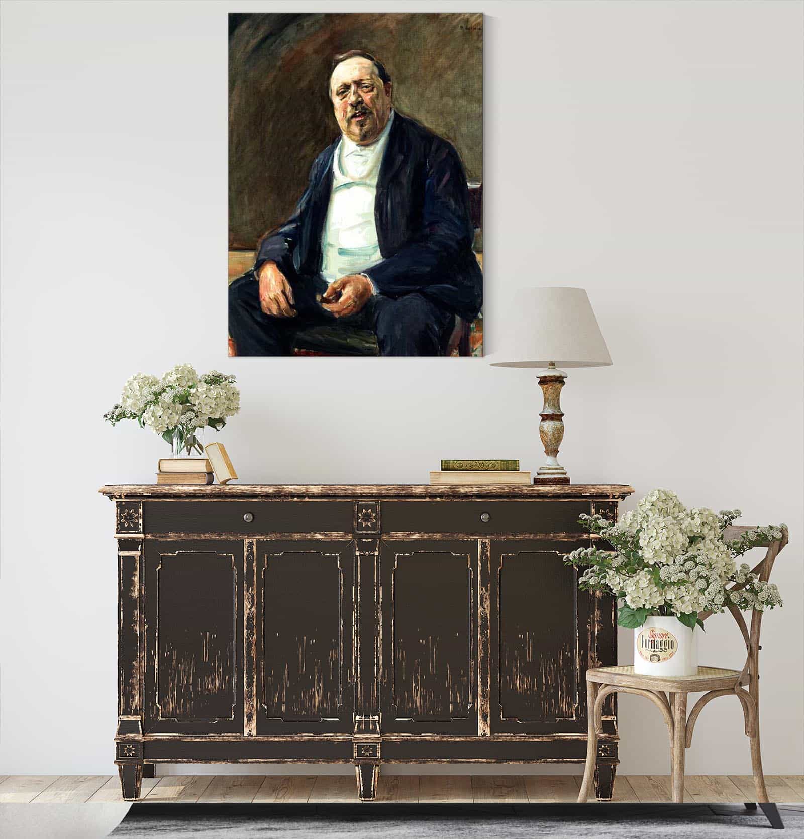 Portrait Of Alfred Von Berger by Max Liebermann