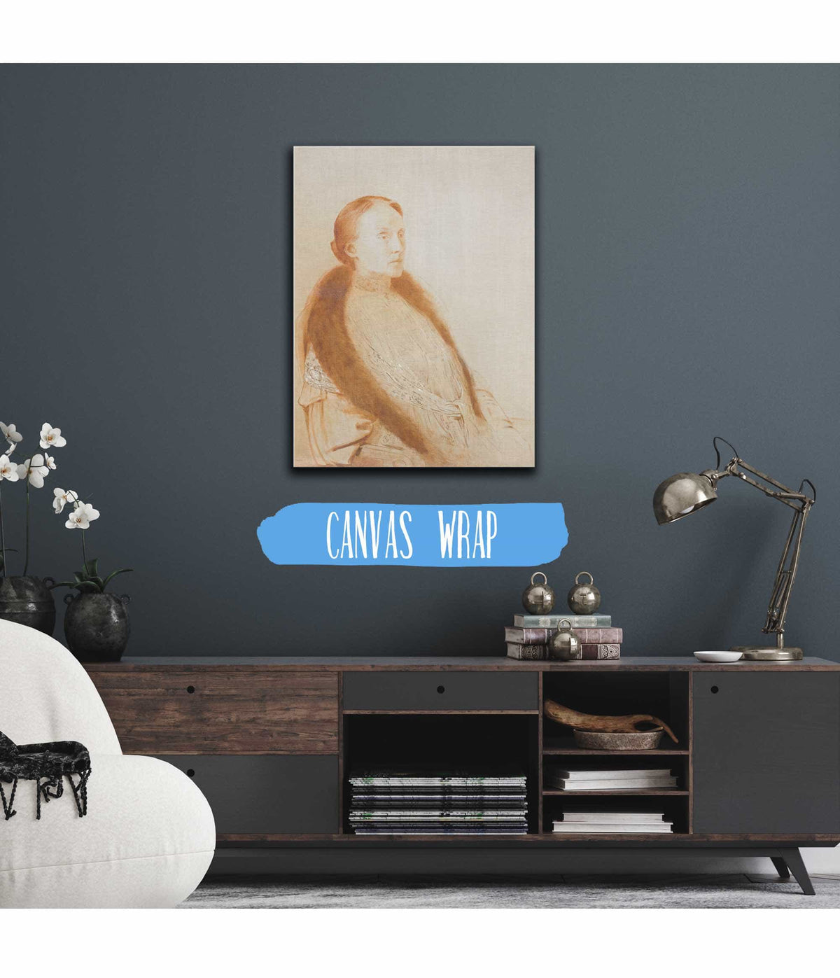 Portrait Of Aml Bonger Van Der Linden by Odilon Redon