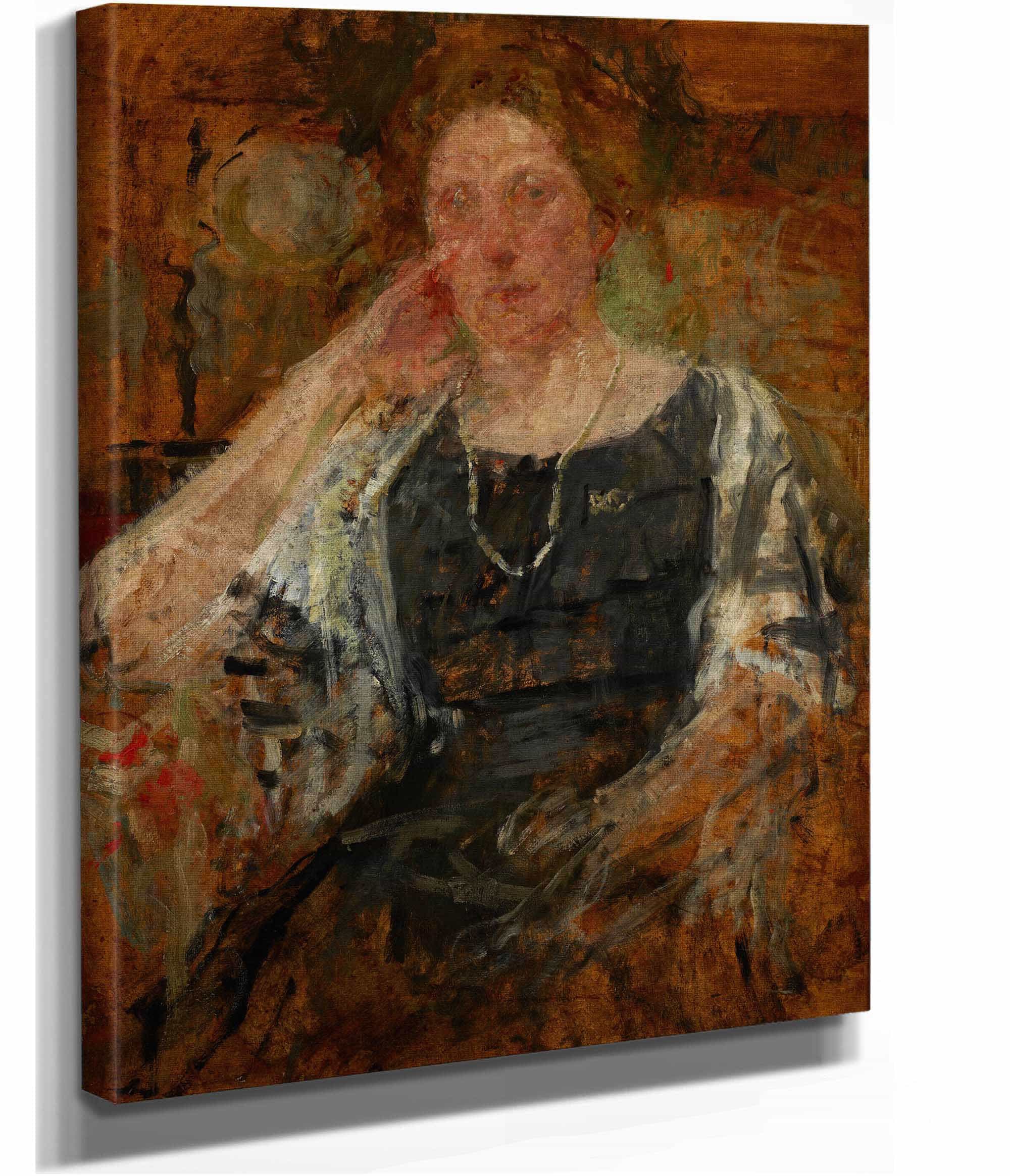 Portrait Of An American Woman by Olga Boznanska