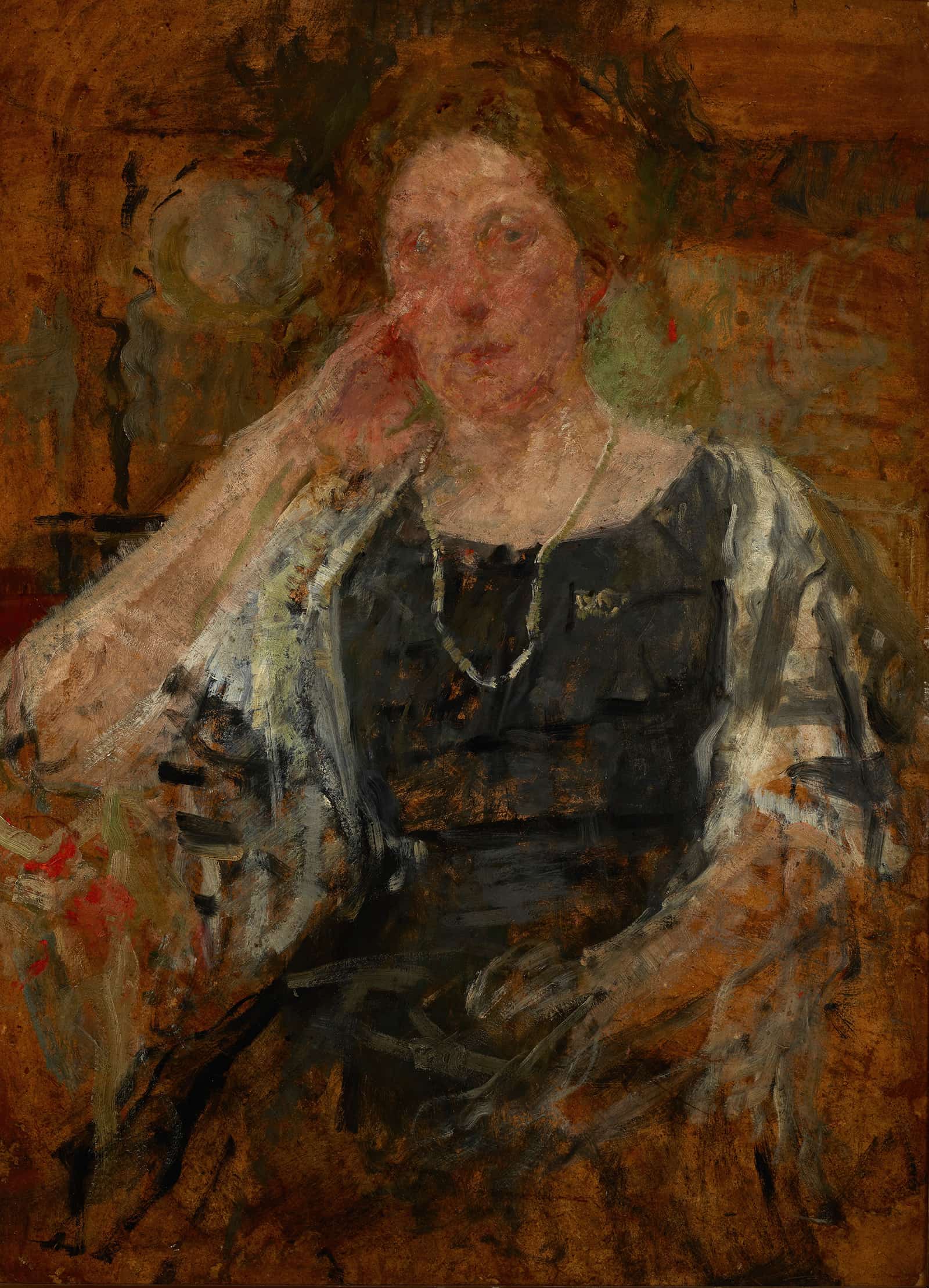 Portrait Of An American Woman by Olga Boznanska
