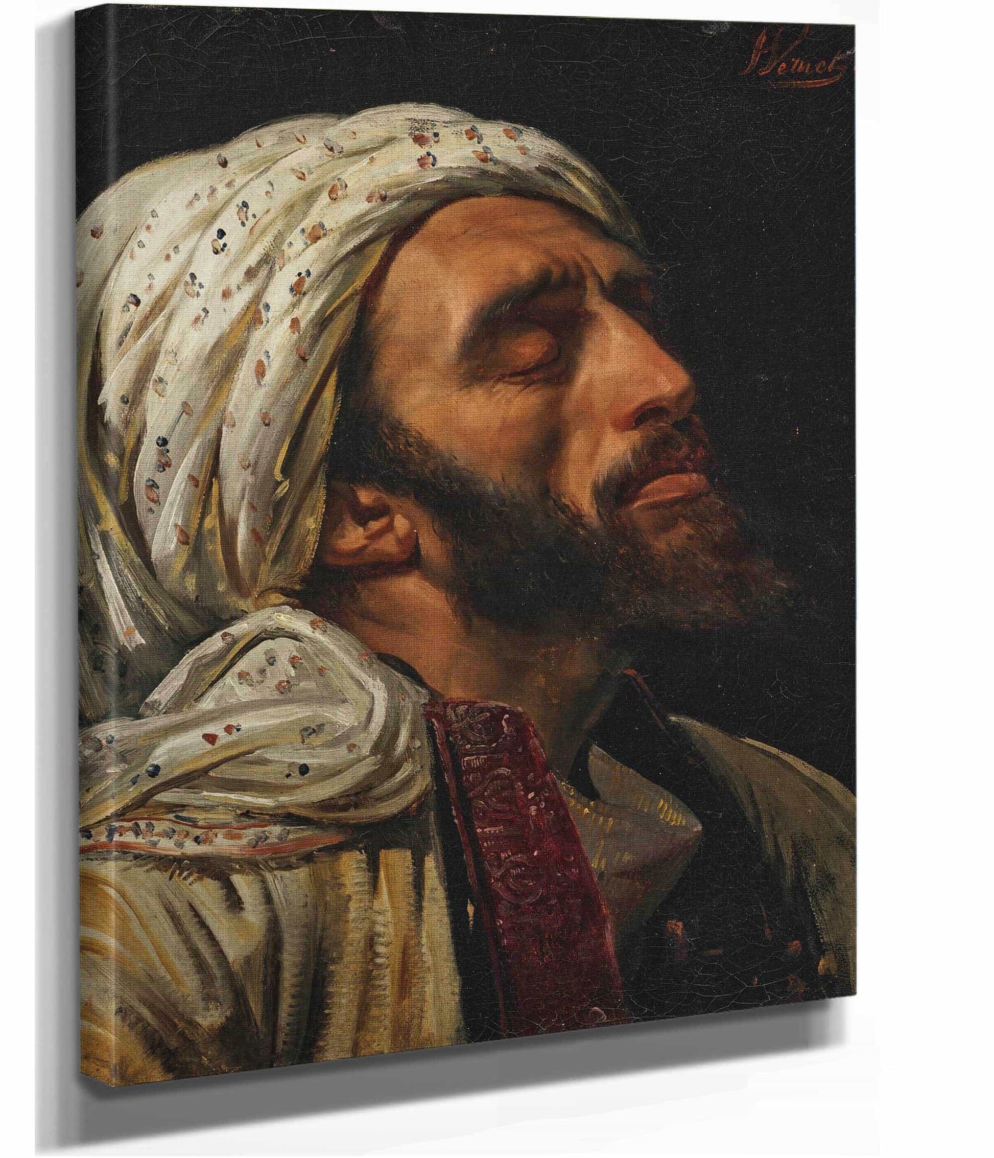 Portrait Of An Arab Man by Horace Vernet