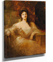 Portrait Of An Elegant Lady by Jean Joseph Benjamin Constant