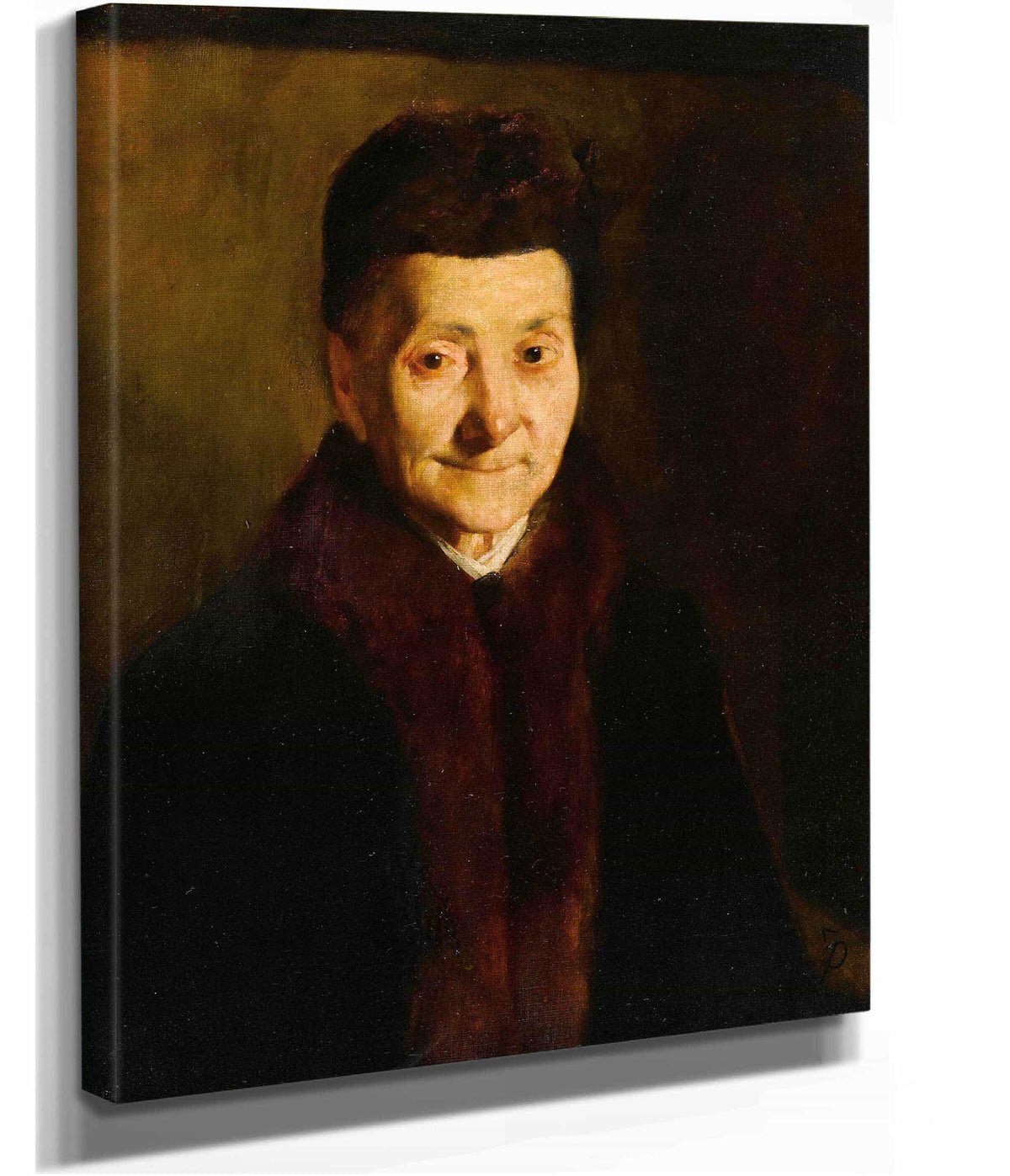 Portrait Of An Old Lady by Frank Duveneck