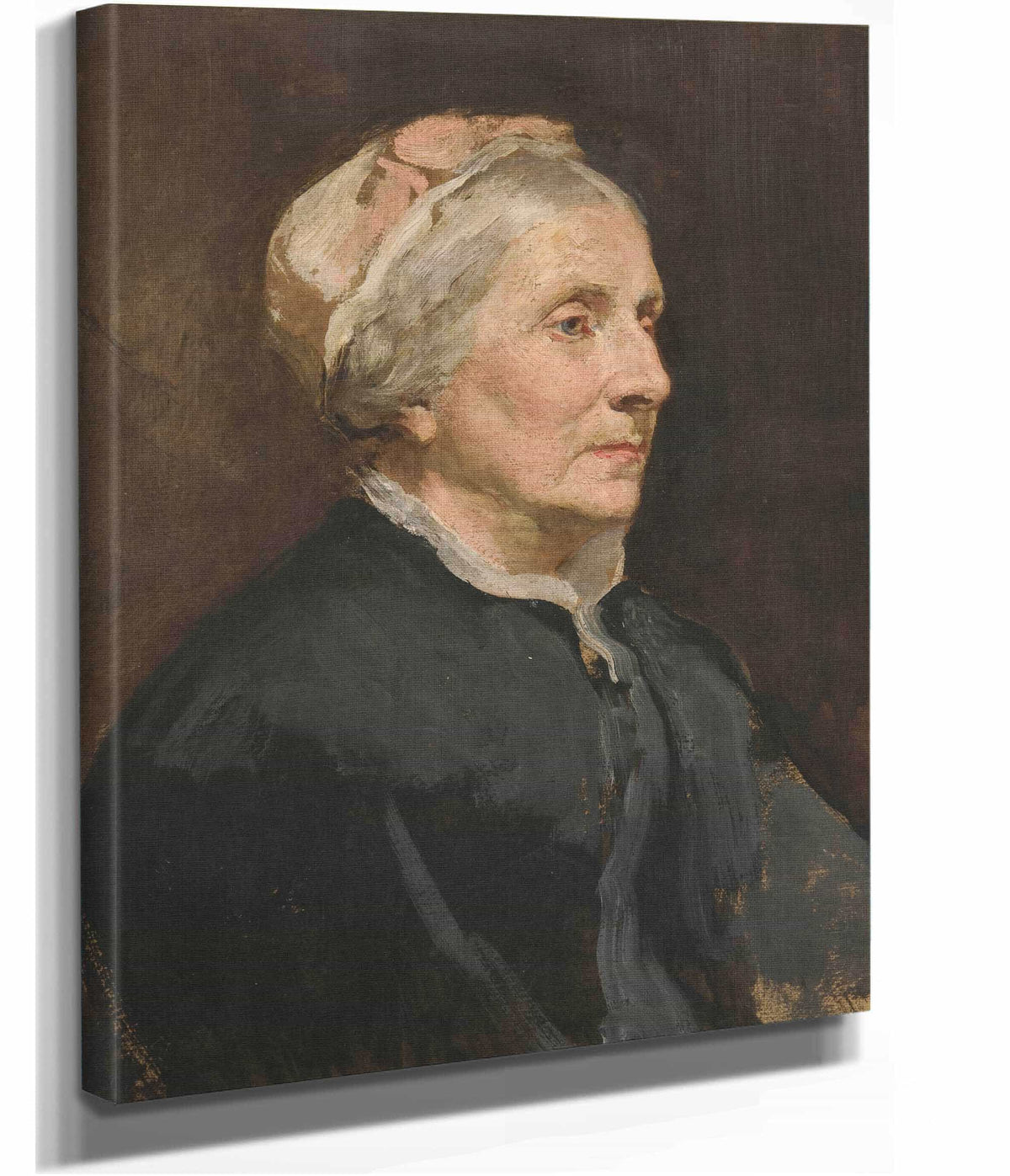 Portrait Of An Older Woman by Edwin Austin Abbey