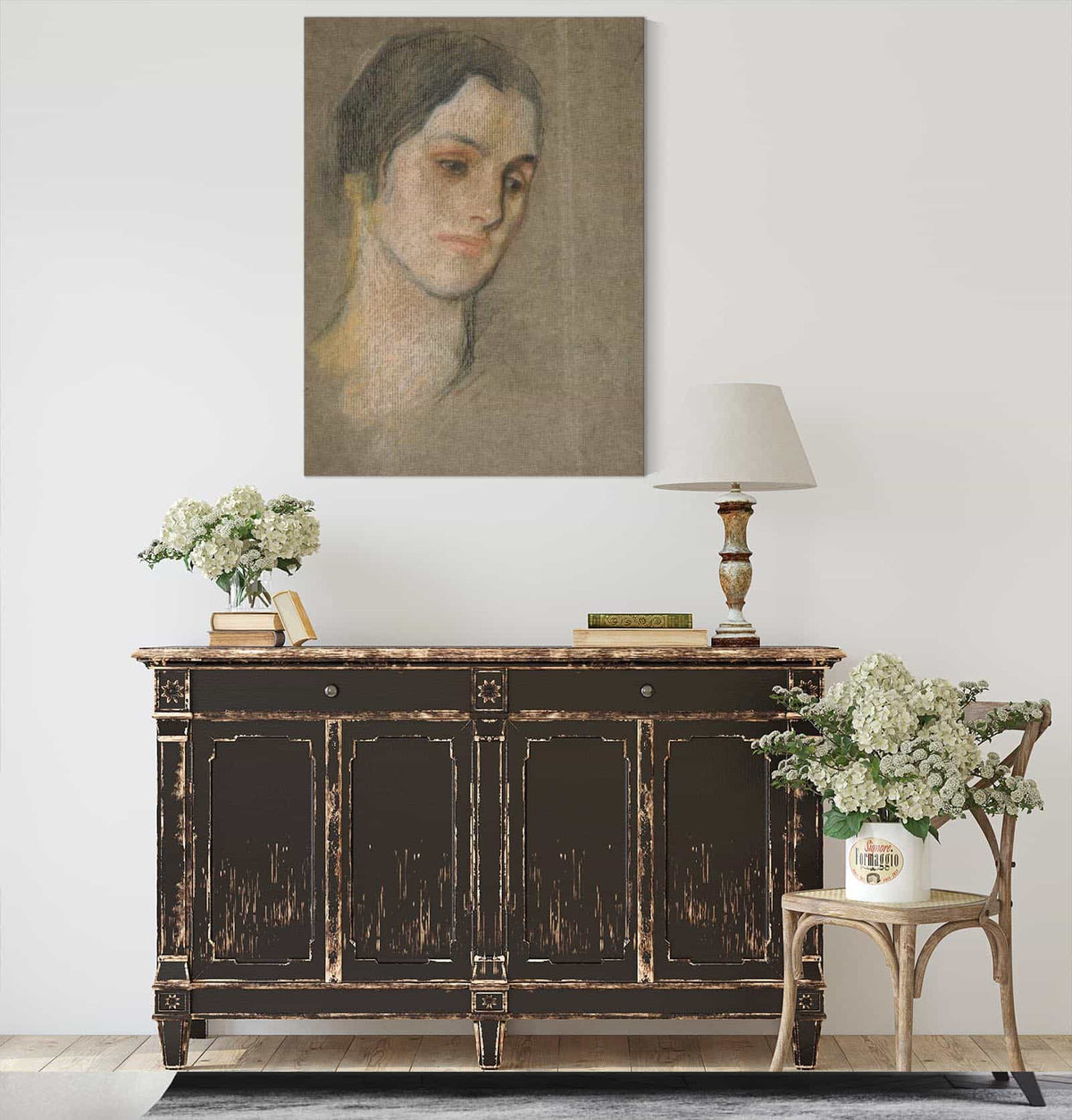 Portrait Of An Unidentified Woman by Edwin Austin Abbey