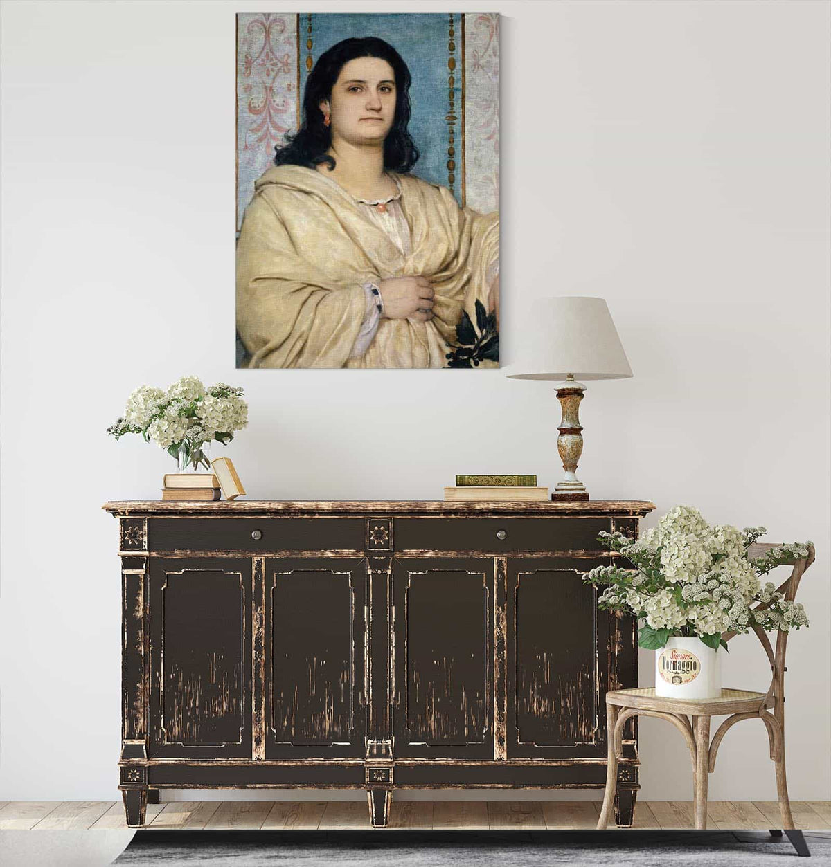 Portrait Of Angela Bocklin As A Muse by Arnold Bocklin