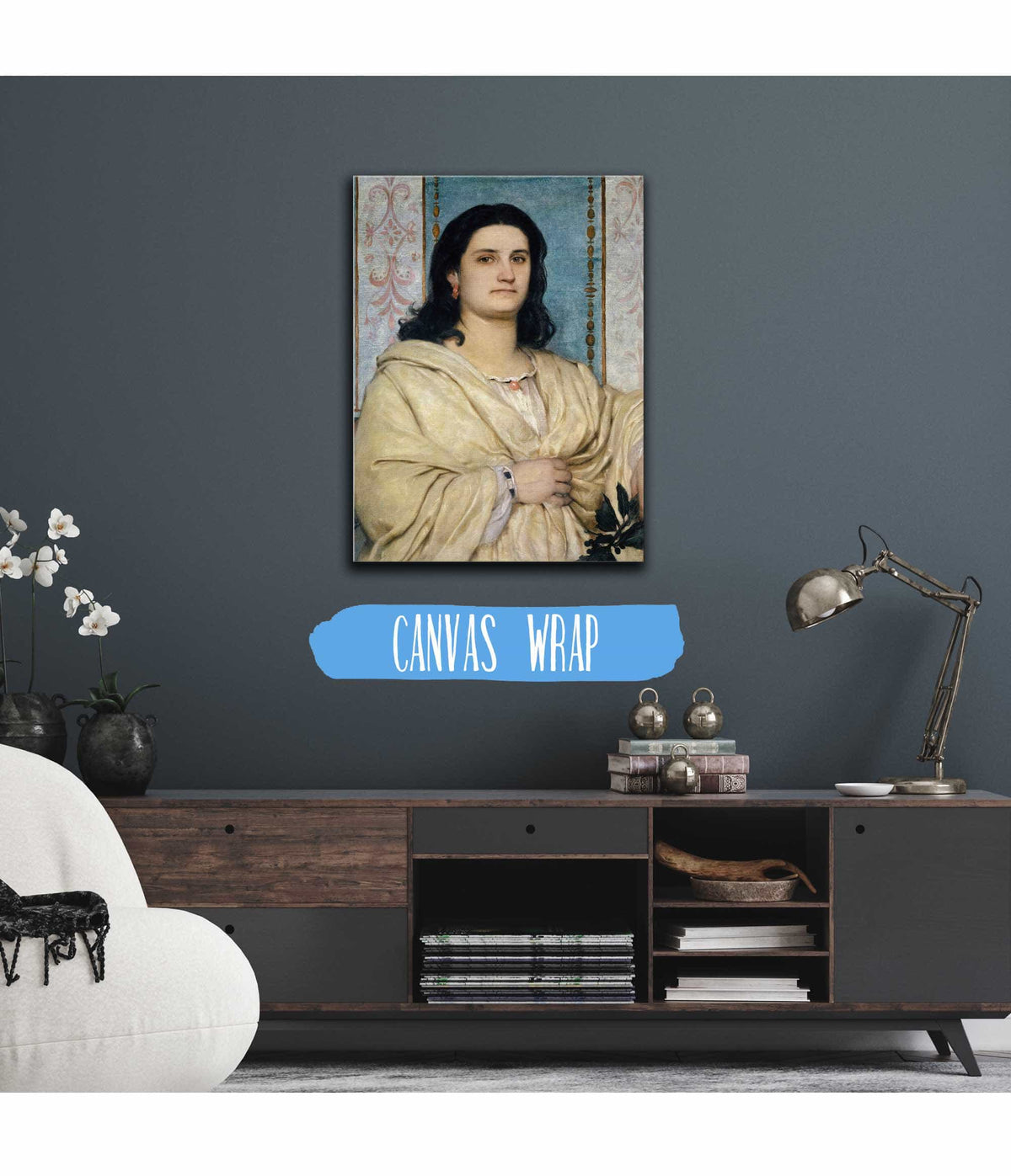 Portrait Of Angela Bocklin As A Muse by Arnold Bocklin