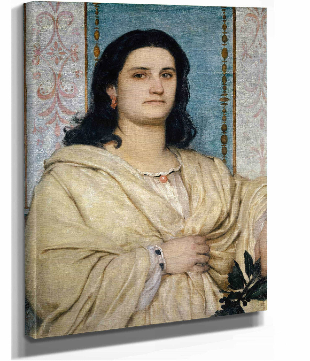Portrait Of Angela Bocklin As A Muse by Arnold Bocklin