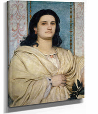 Portrait Of Angela Bocklin As A Muse by Arnold Bocklin
