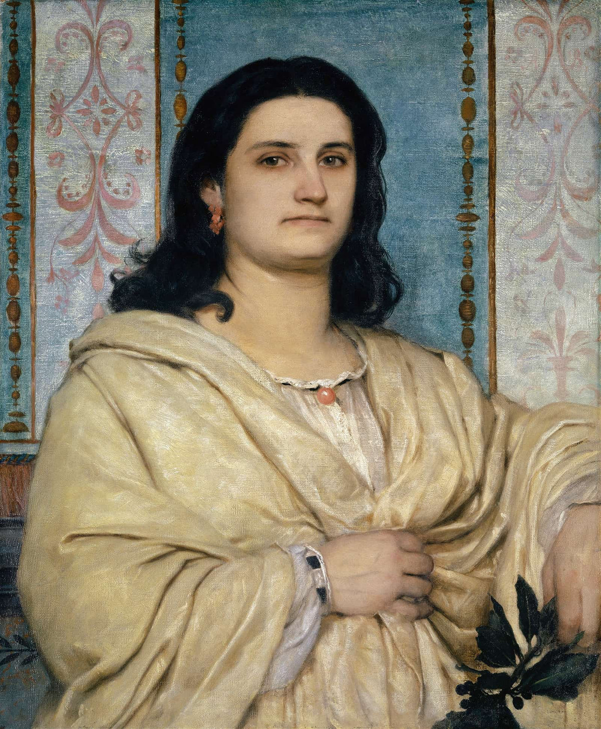 Portrait Of Angela Bocklin As A Muse by Arnold Bocklin