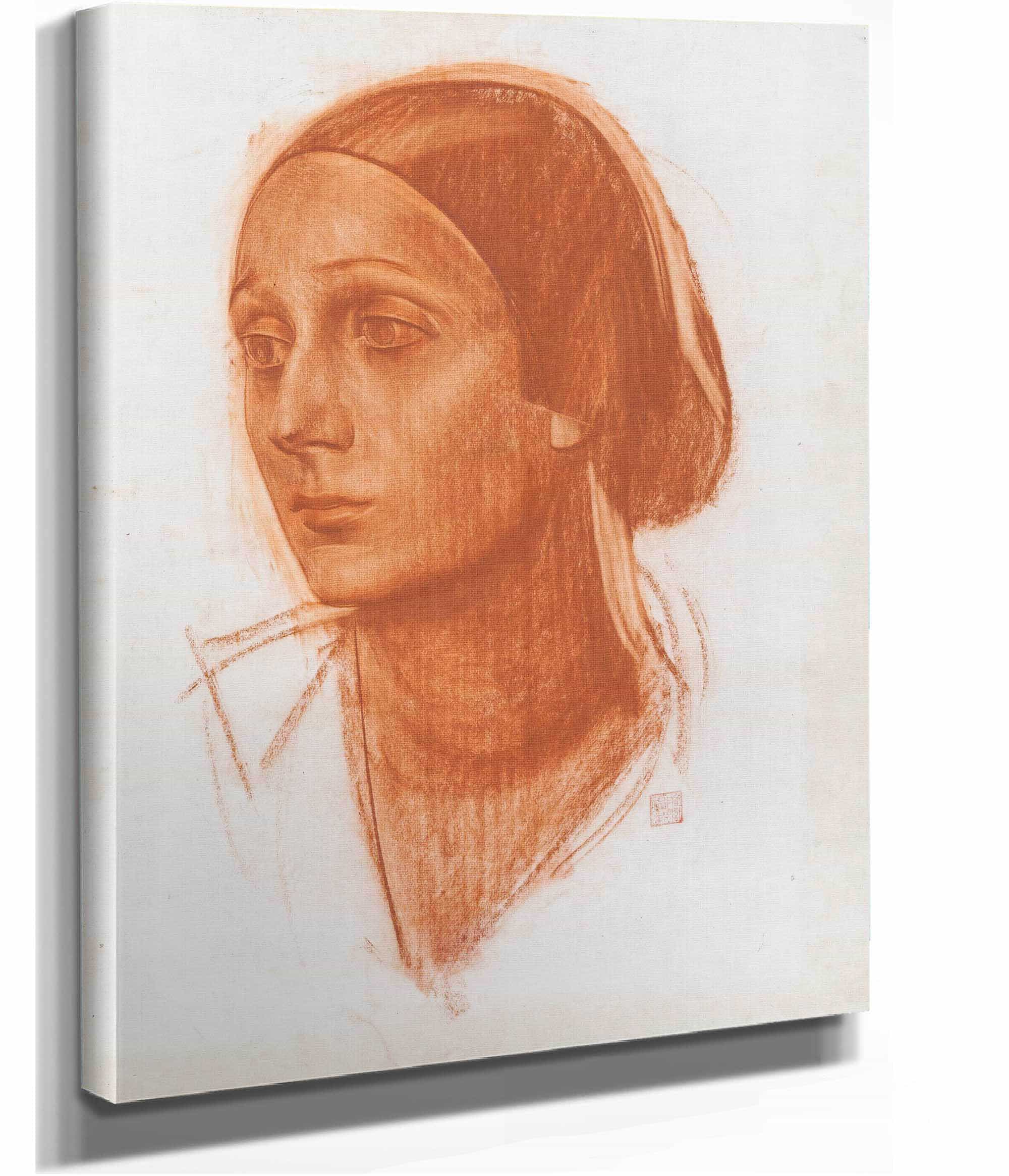 Portrait Of Anna Pavlova by Alexander Evgenievich Yakovlev