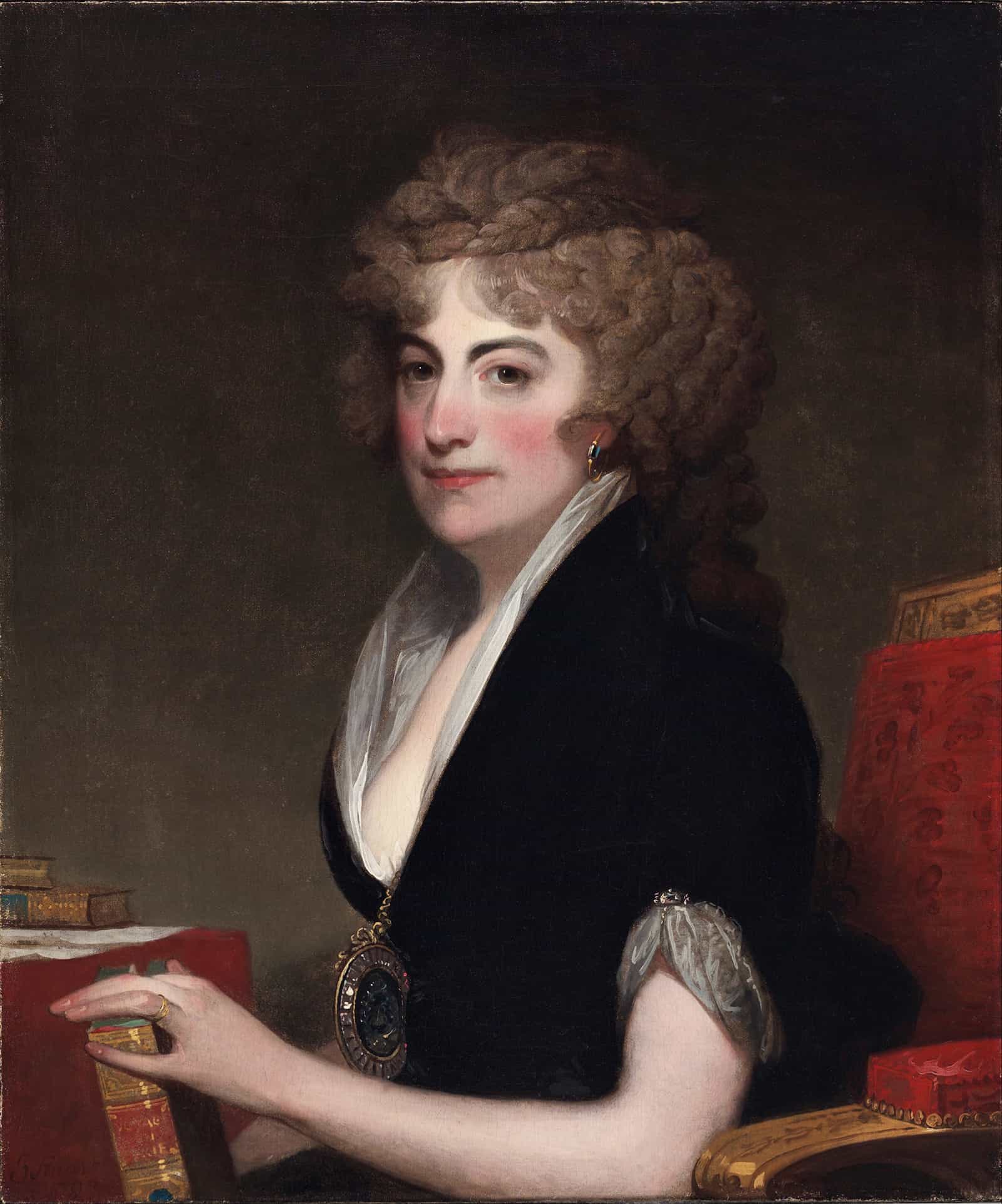 Portrait Of Anne Willing Bingham by Gilbert Stuart