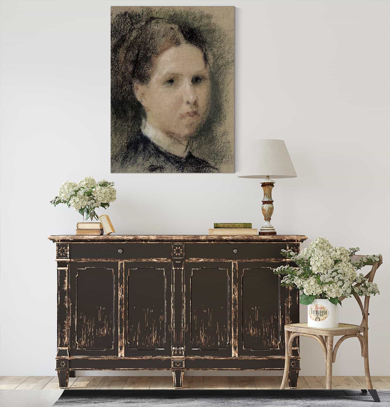 Portrait Of Annie Edelfelt  by Albert Edelfelt