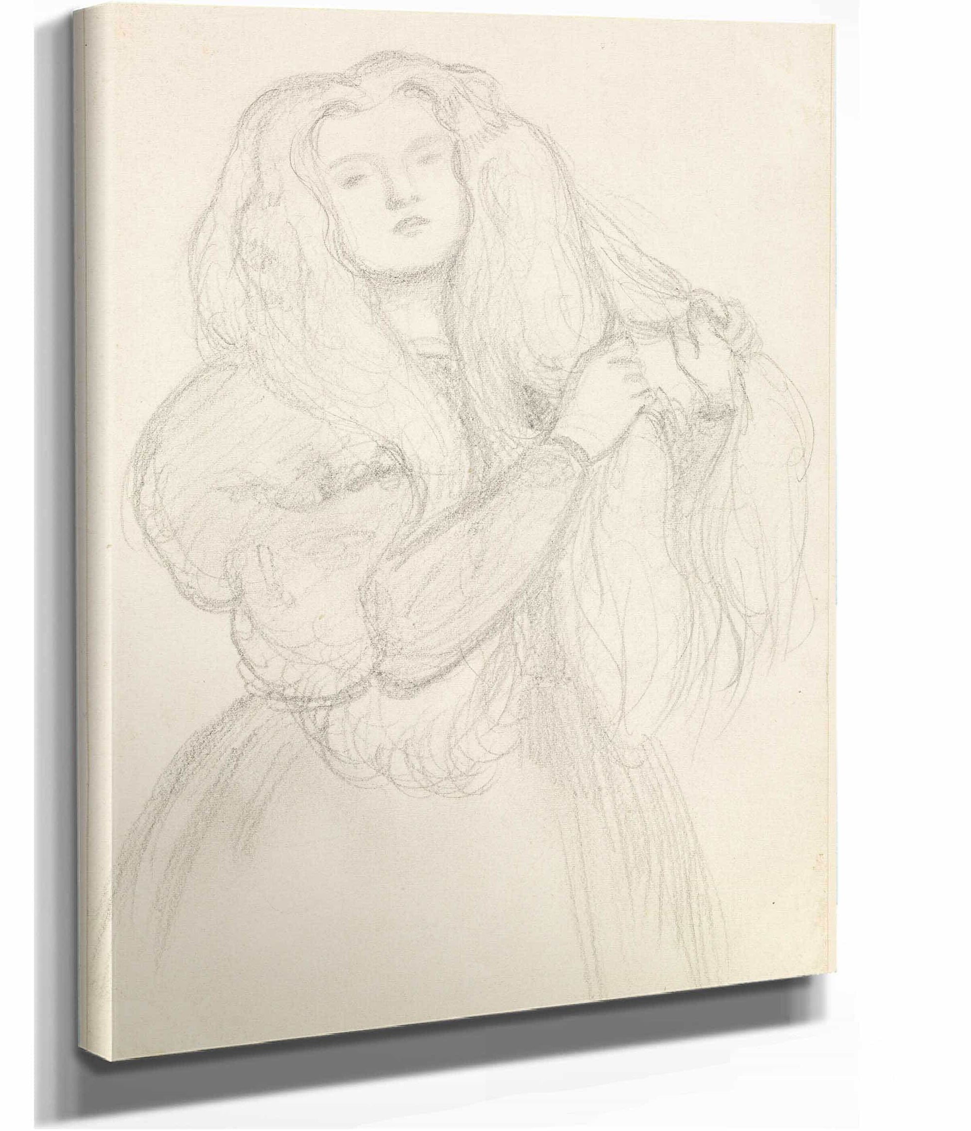 Portrait Of Annie Miller by Dante Gabriel Rossetti