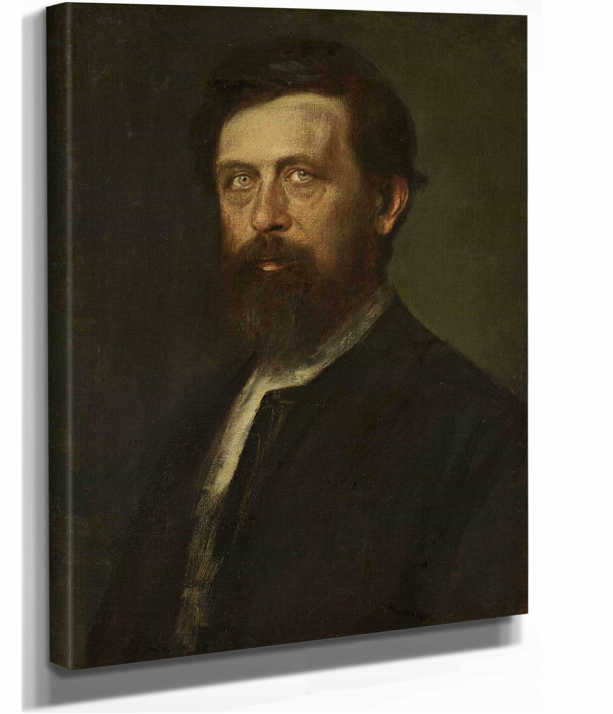 Portrait Of Arnold Bocklin by Franz Von Lenbach
