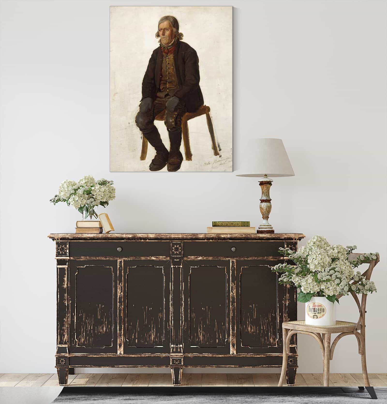 Portrait Of Asle Hermandson From Hallingdal by Adolph Tidemand