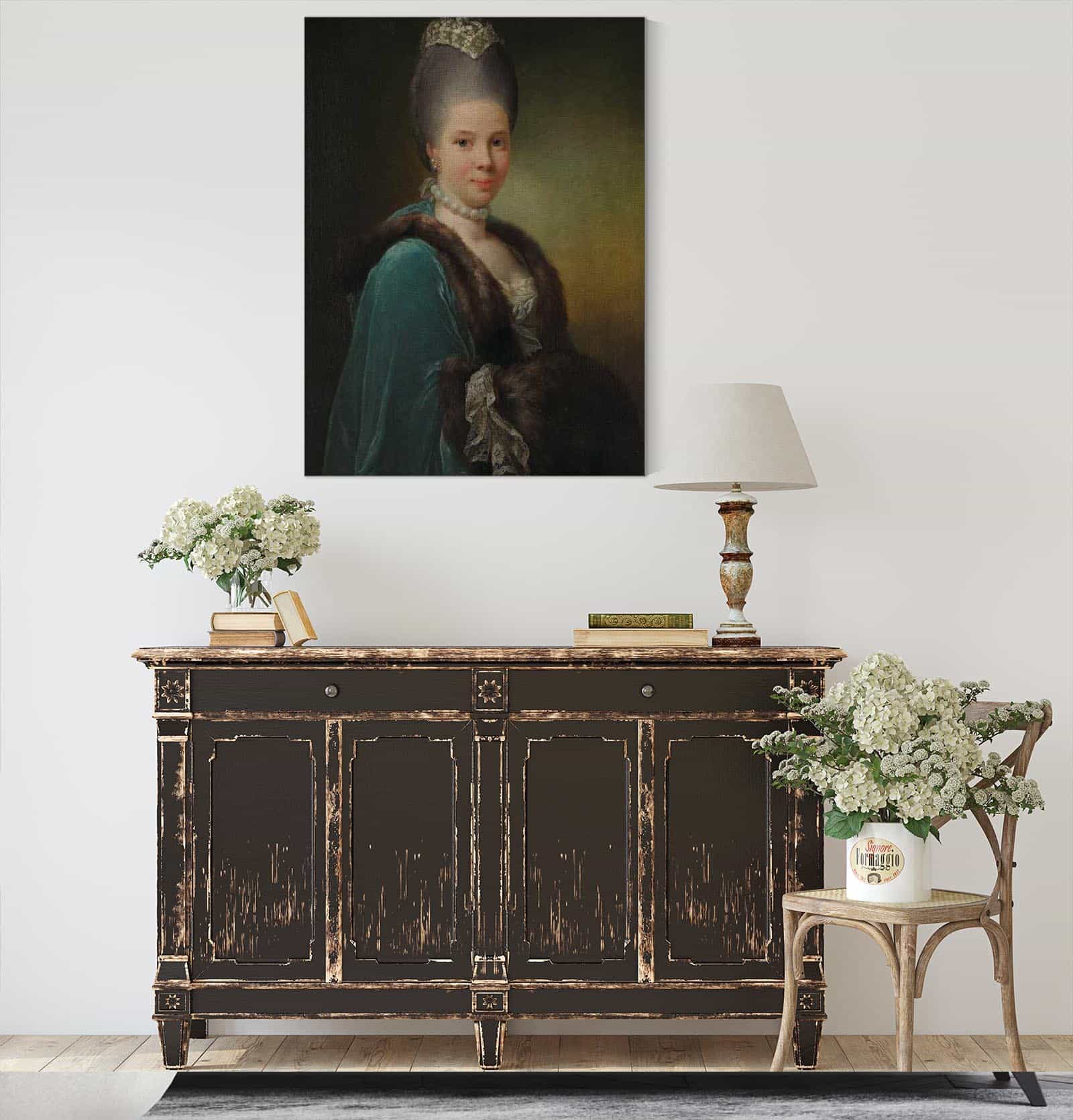 Portrait Of Bodilla Birgitte Von Munthe Af Morgenstierne by Jens Juel