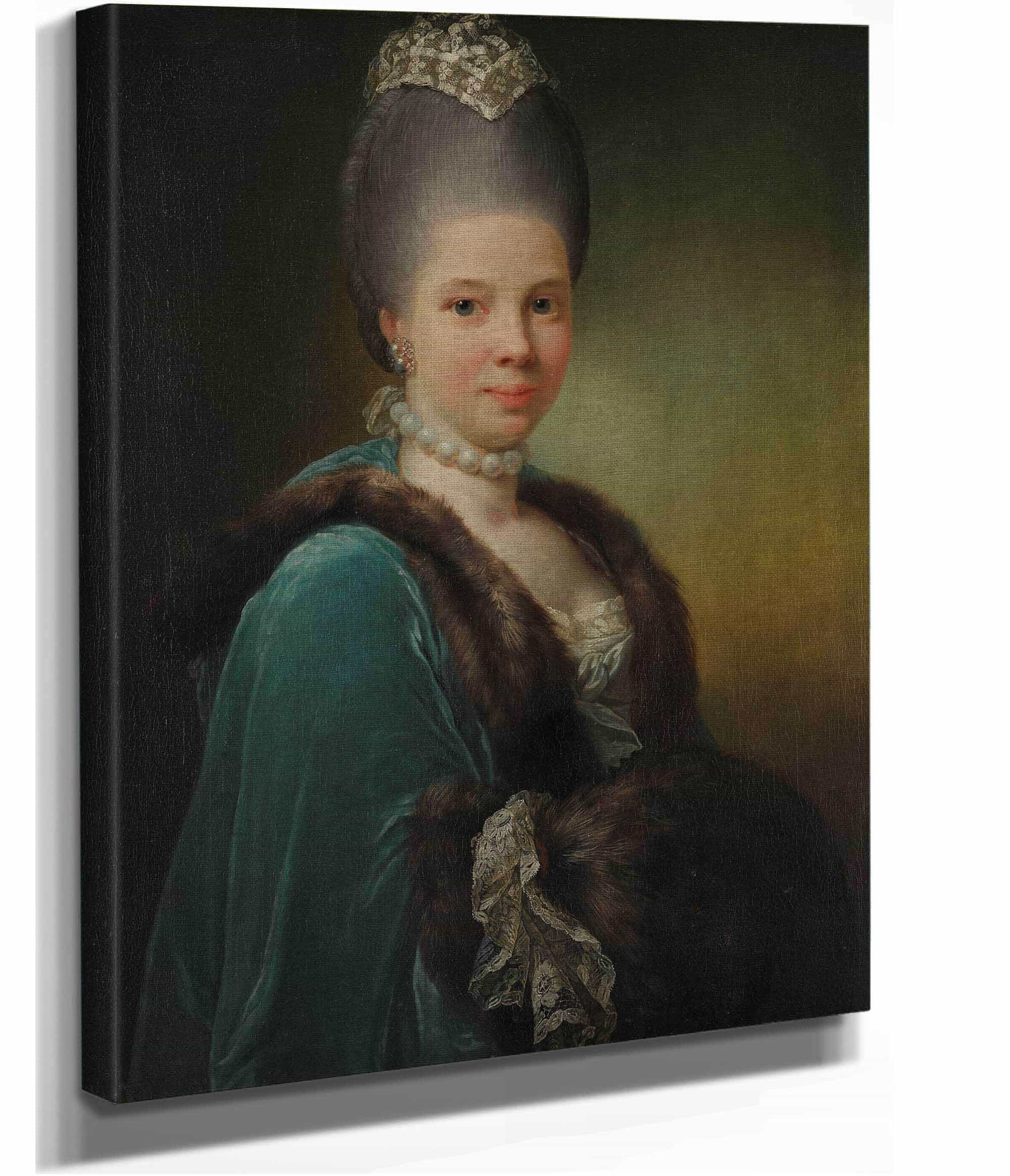 Portrait Of Bodilla Birgitte Von Munthe Af Morgenstierne by Jens Juel