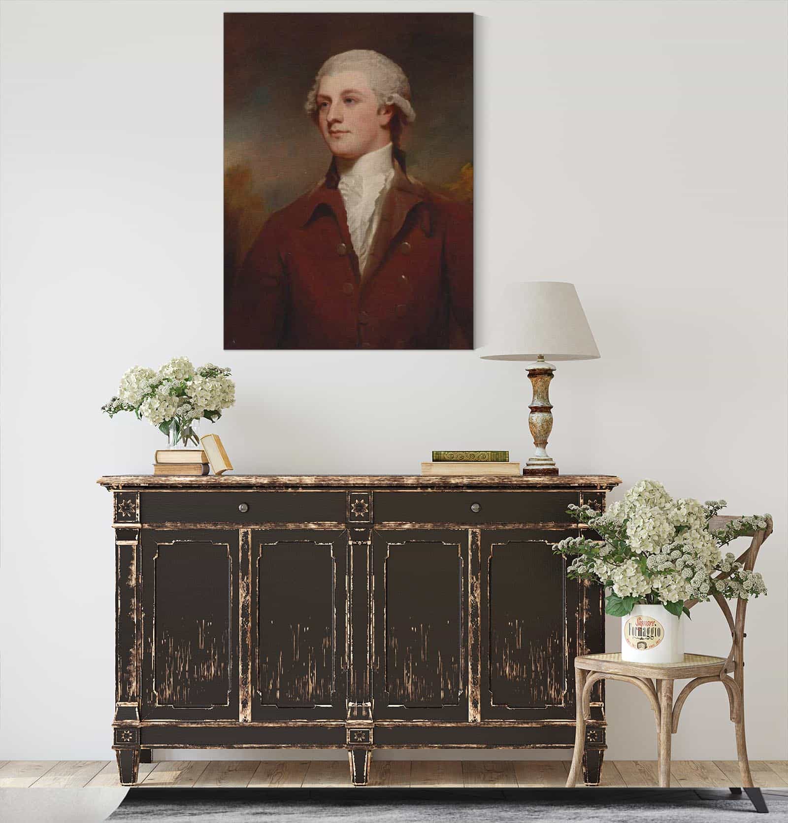 Portrait Of Bryan Cooke Of Owston by George Romney