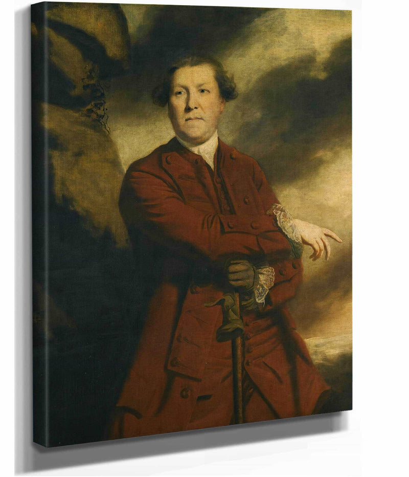 Portrait Of Captain Robert Haldane Of Gleneagles by Sir Joshua Reynolds