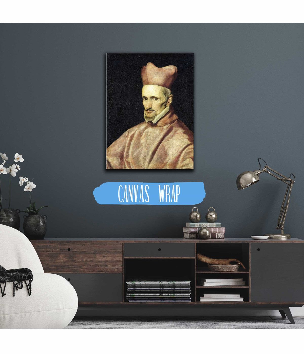 Portrait Of Cardinal Gaspar De Borja Y Velasco by Diego Velazquez