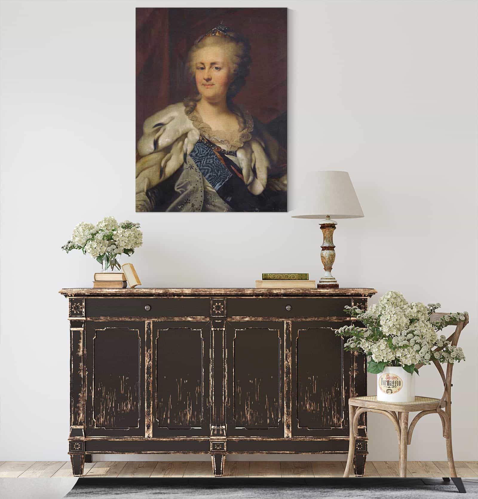 Portrait Of Catherine The Great by Johann Baptist Von Lampi The Elder