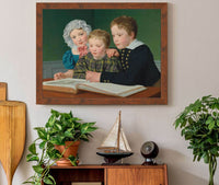 Portrait Of Cf Holms Children And Johan Chr Julius by Christoffer Wilhelm Eckersberg