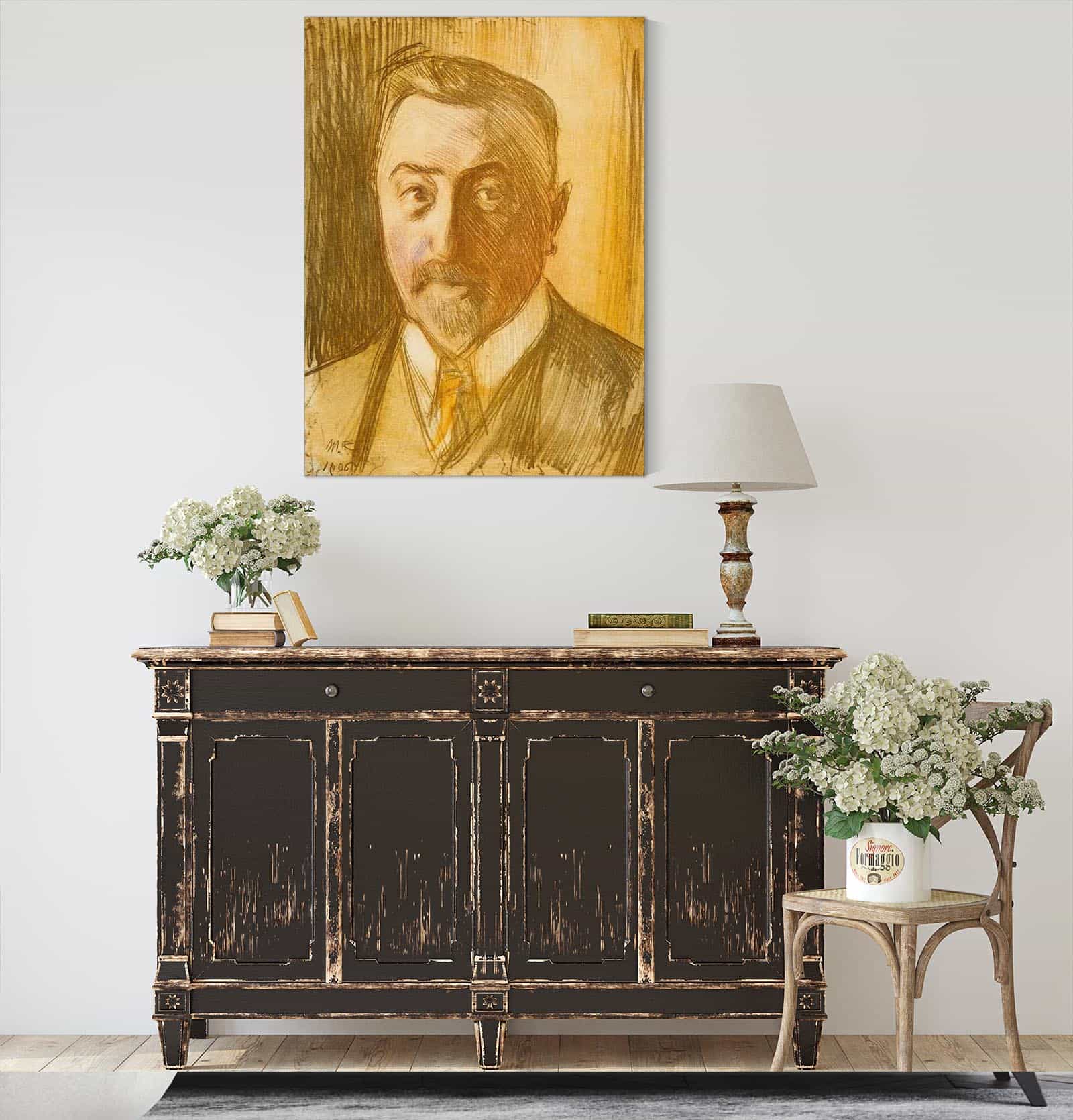 Portrait Of Chamberlain Hjalmar Linder by Magnus Enckell