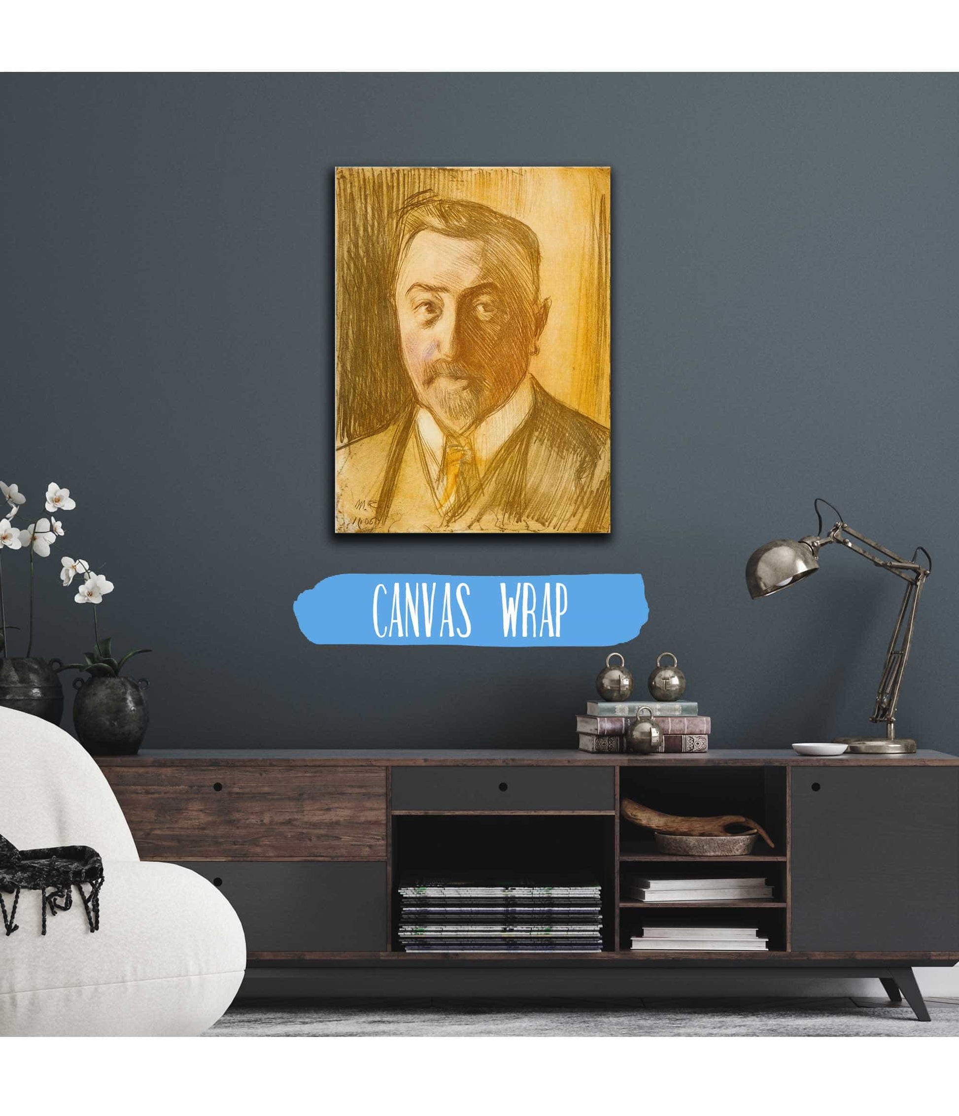 Portrait Of Chamberlain Hjalmar Linder by Magnus Enckell