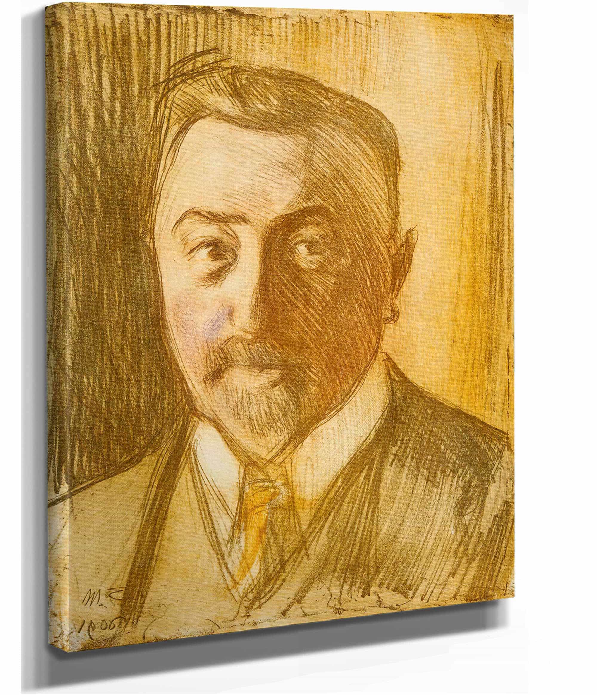 Portrait Of Chamberlain Hjalmar Linder by Magnus Enckell