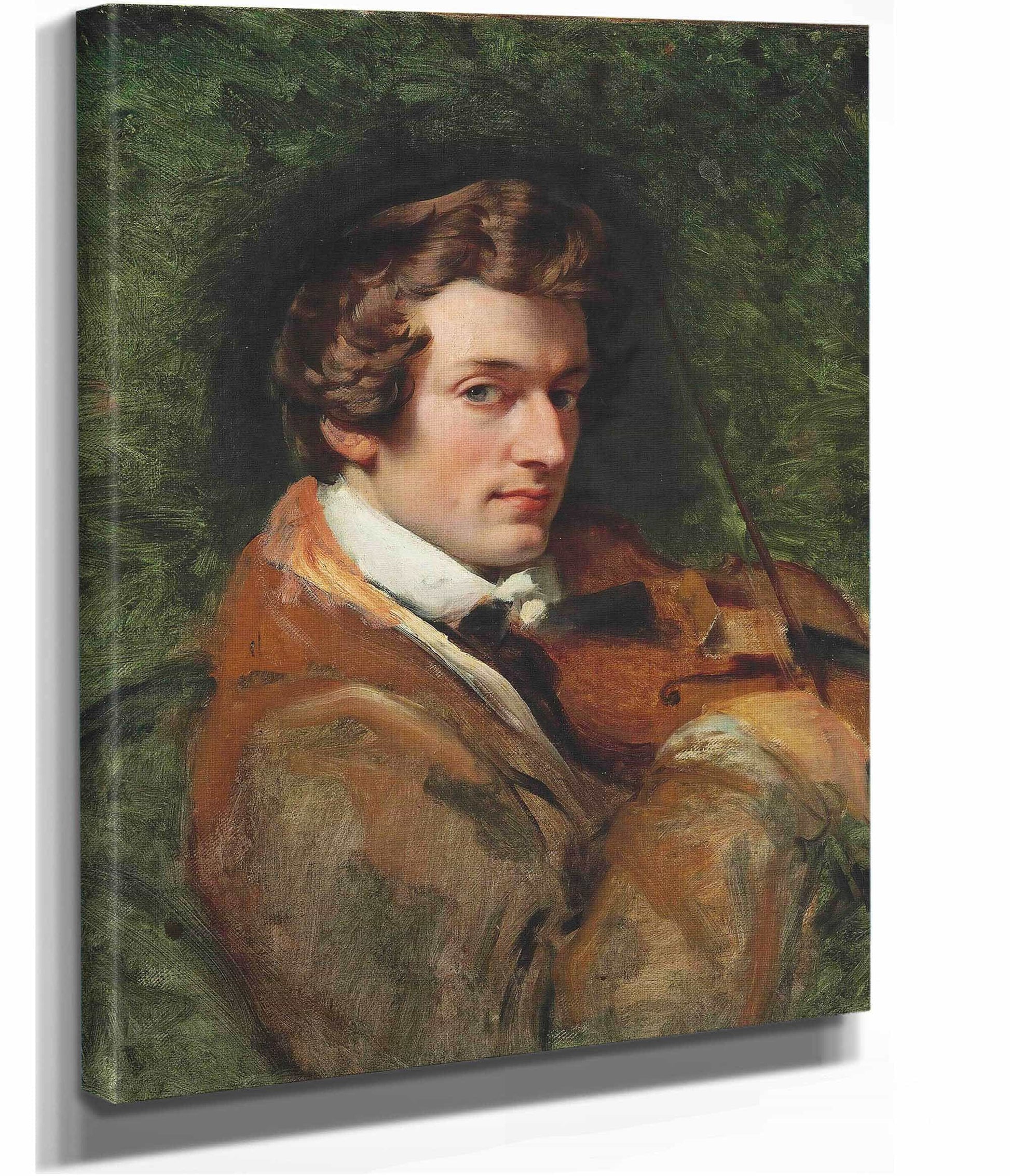Portrait Of Charles Auguste De Beriot by Horace Vernet