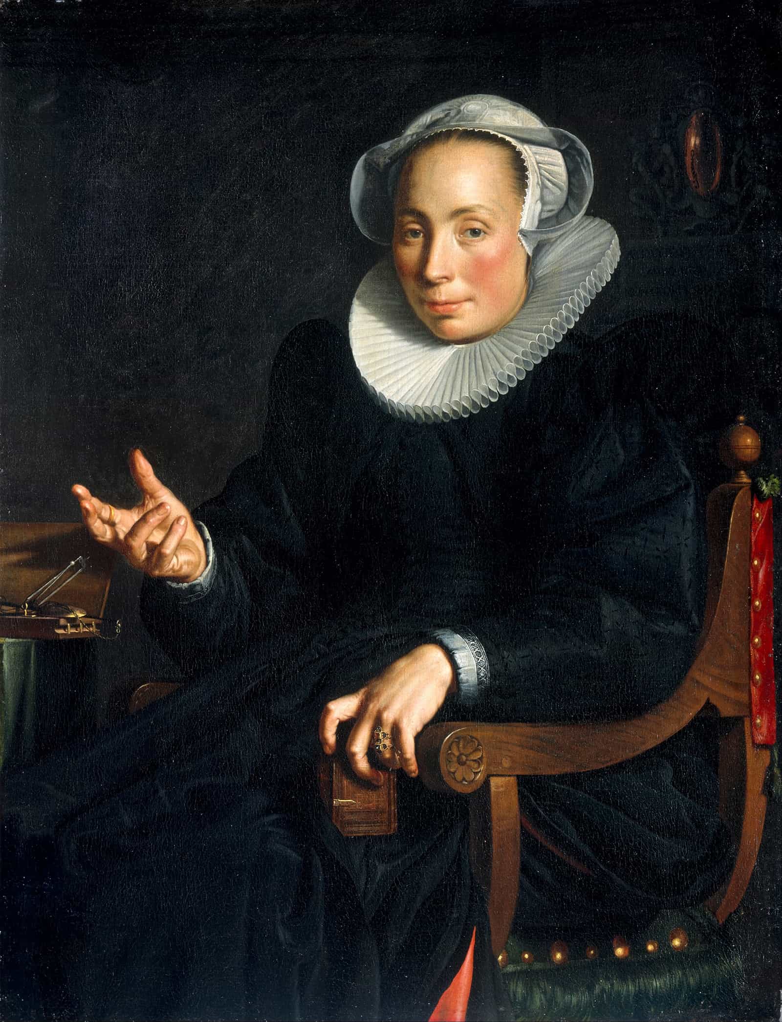 Portrait Of Christina Wtewael Van Halen by Joachim Wtewael