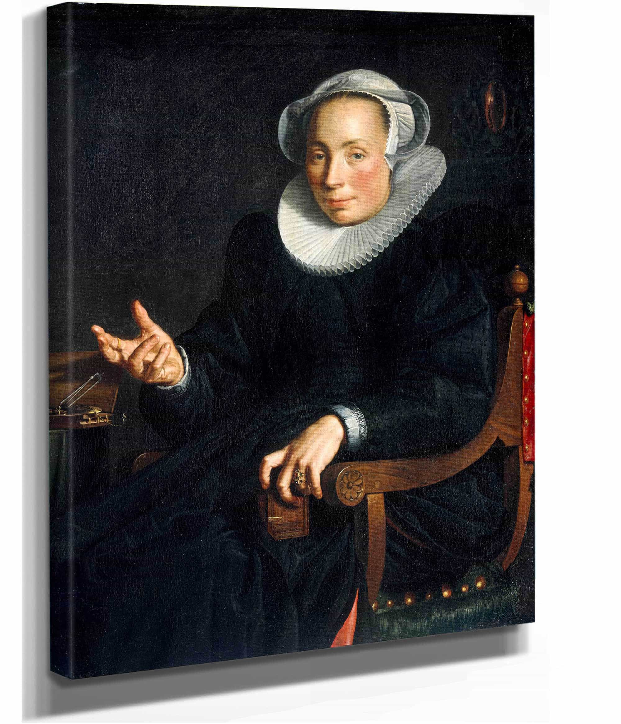 Portrait Of Christina Wtewael Van Halen by Joachim Wtewael