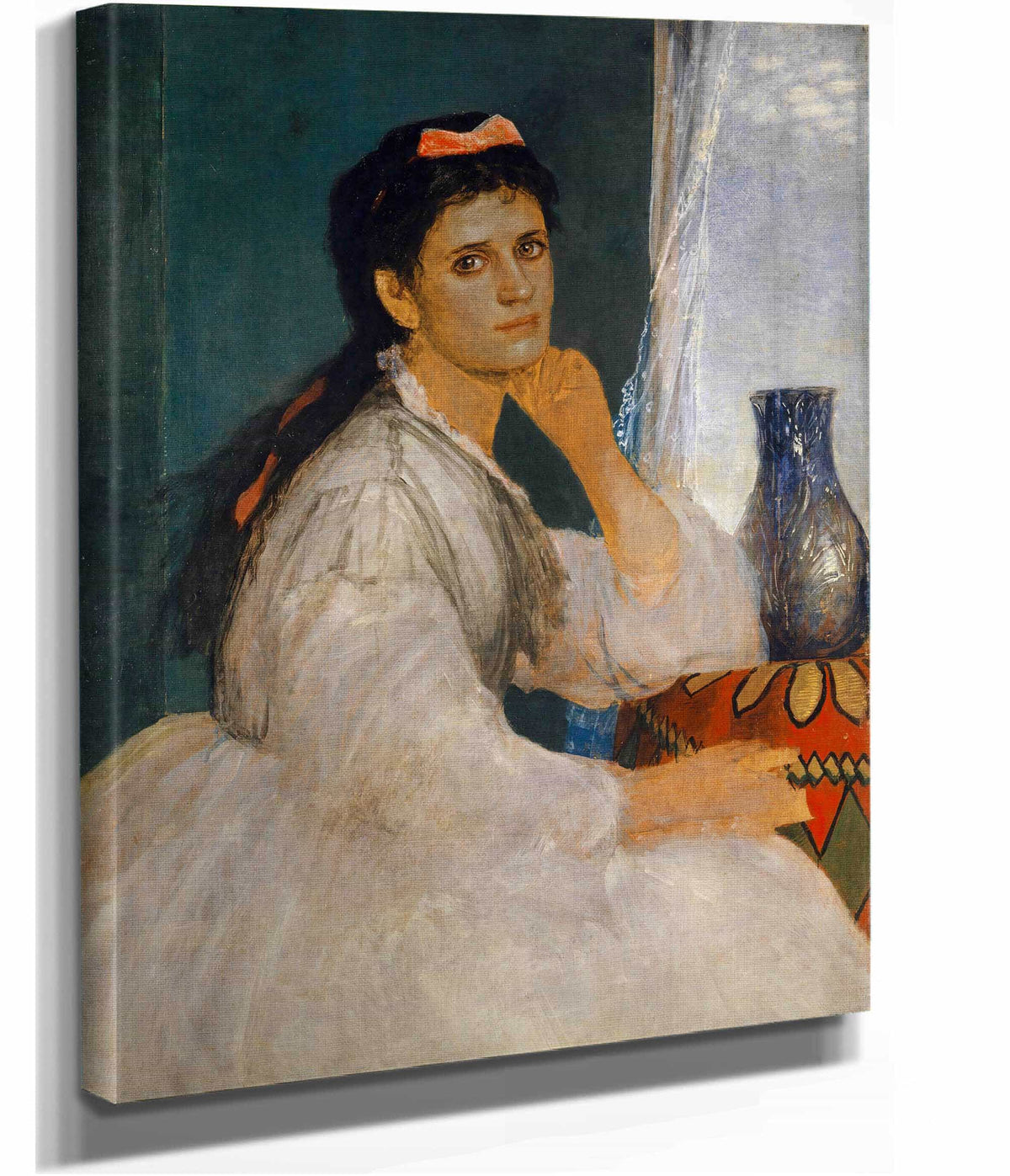 Portrait Of Clara Bocklin Eldest Daughter Of The Artist by Arnold Bocklin