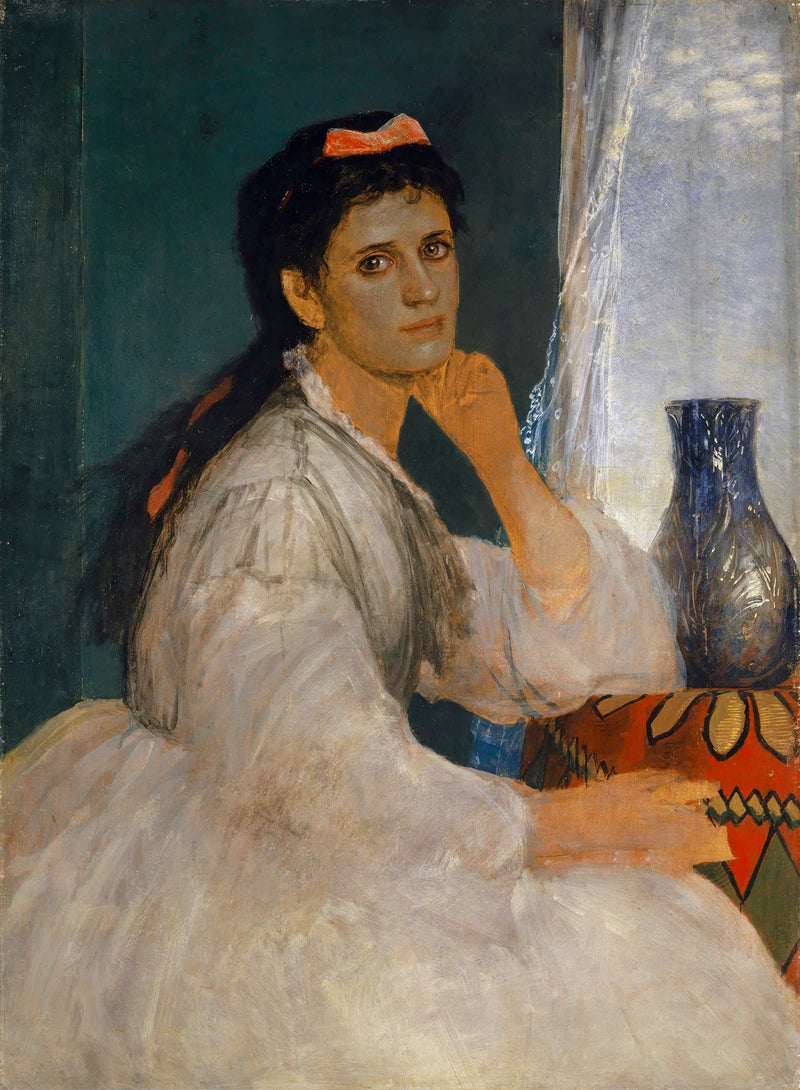 Portrait Of Clara Bocklin Eldest Daughter Of The Artist by Arnold Bocklin