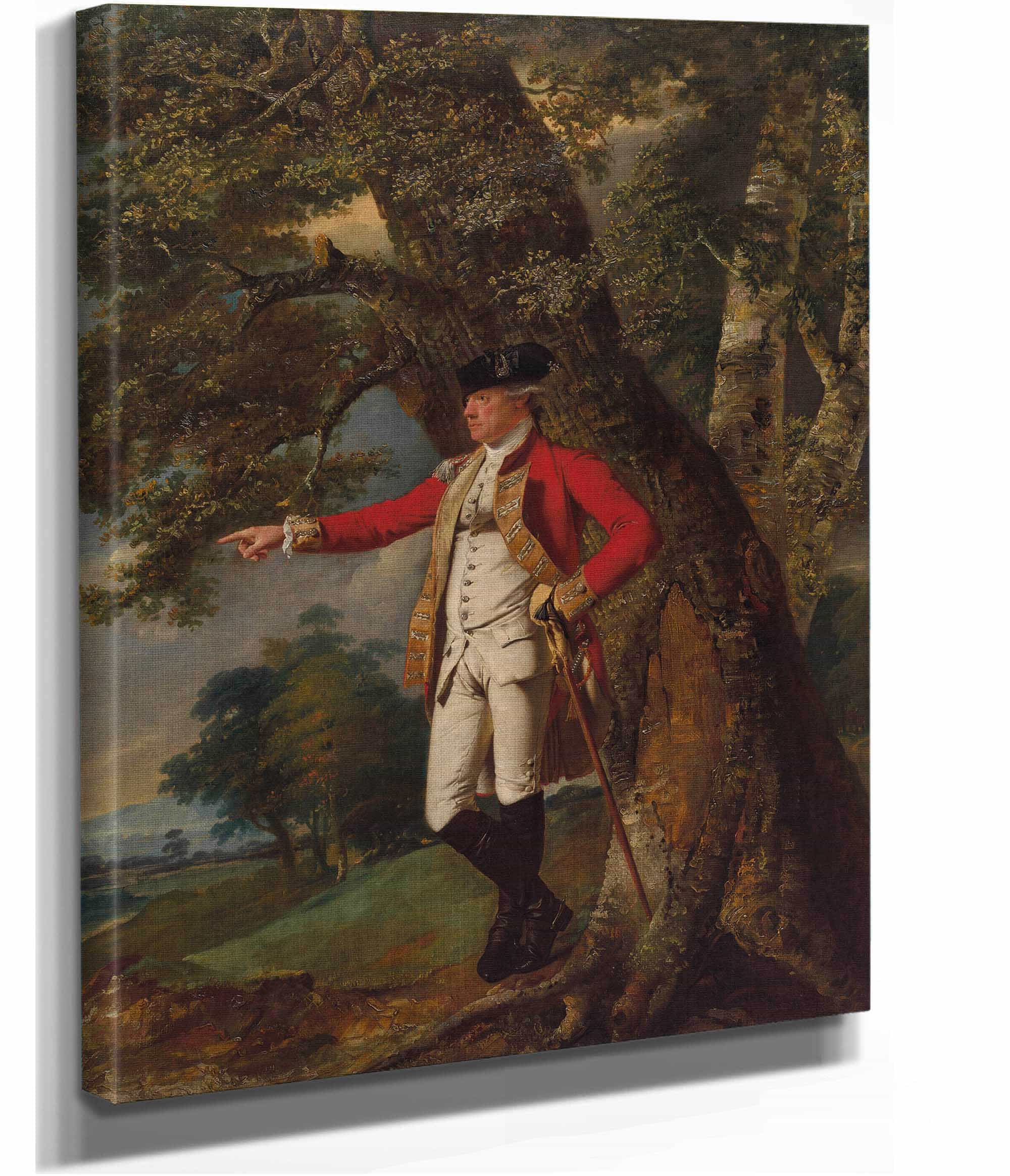 Portrait Of Colonel Charles Heathcote by Joseph Wright Of Derby