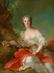 Portrait Of Constance Gabrielle Magdeleine Bonnier De La Mosson As Diana by Jean Marc Nattier