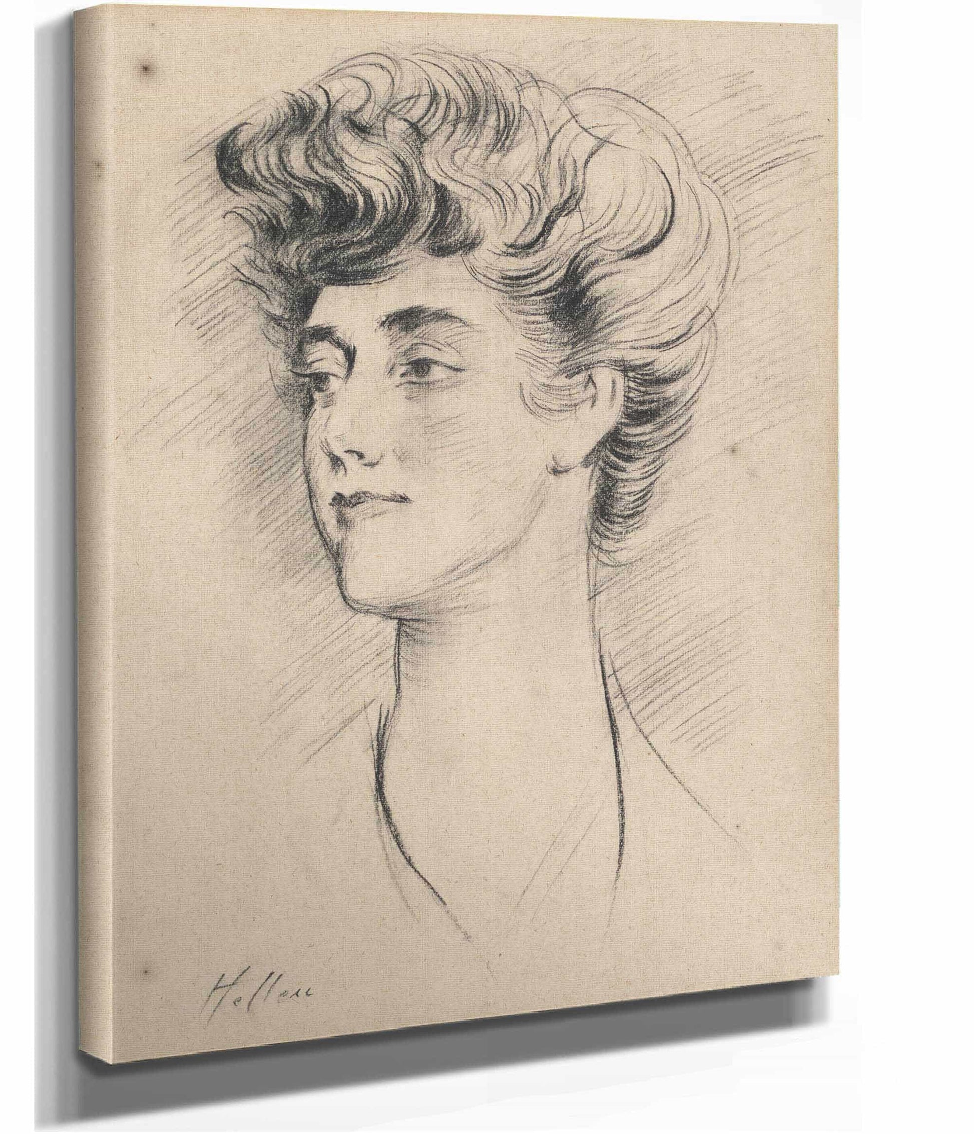 Portrait Of Constance Herbert Second Marchioness Of Ripon by Paul Cesar Helleu