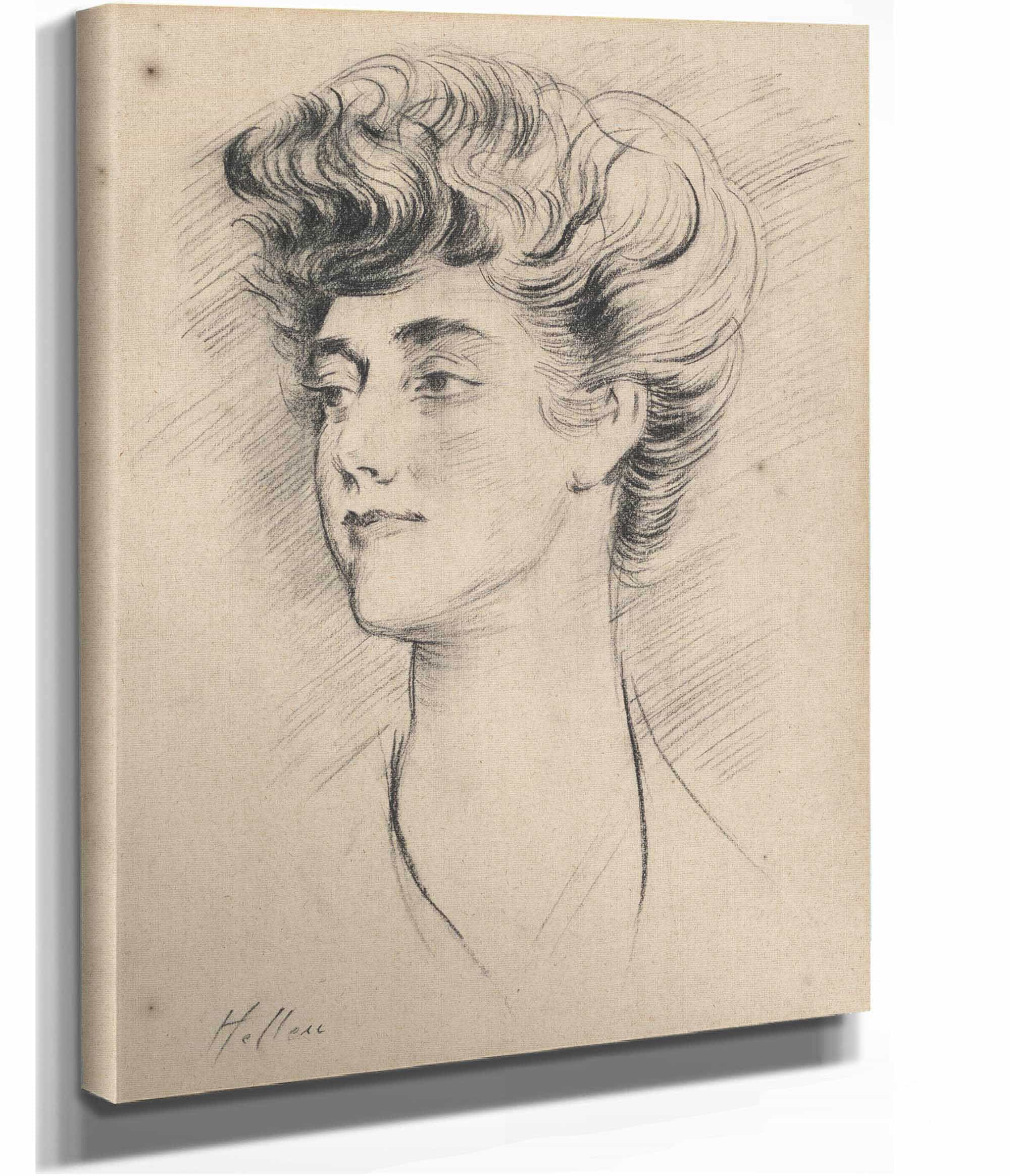 Portrait Of Constance Herbert Second Marchioness Of Ripon by Paul Cesar Helleu