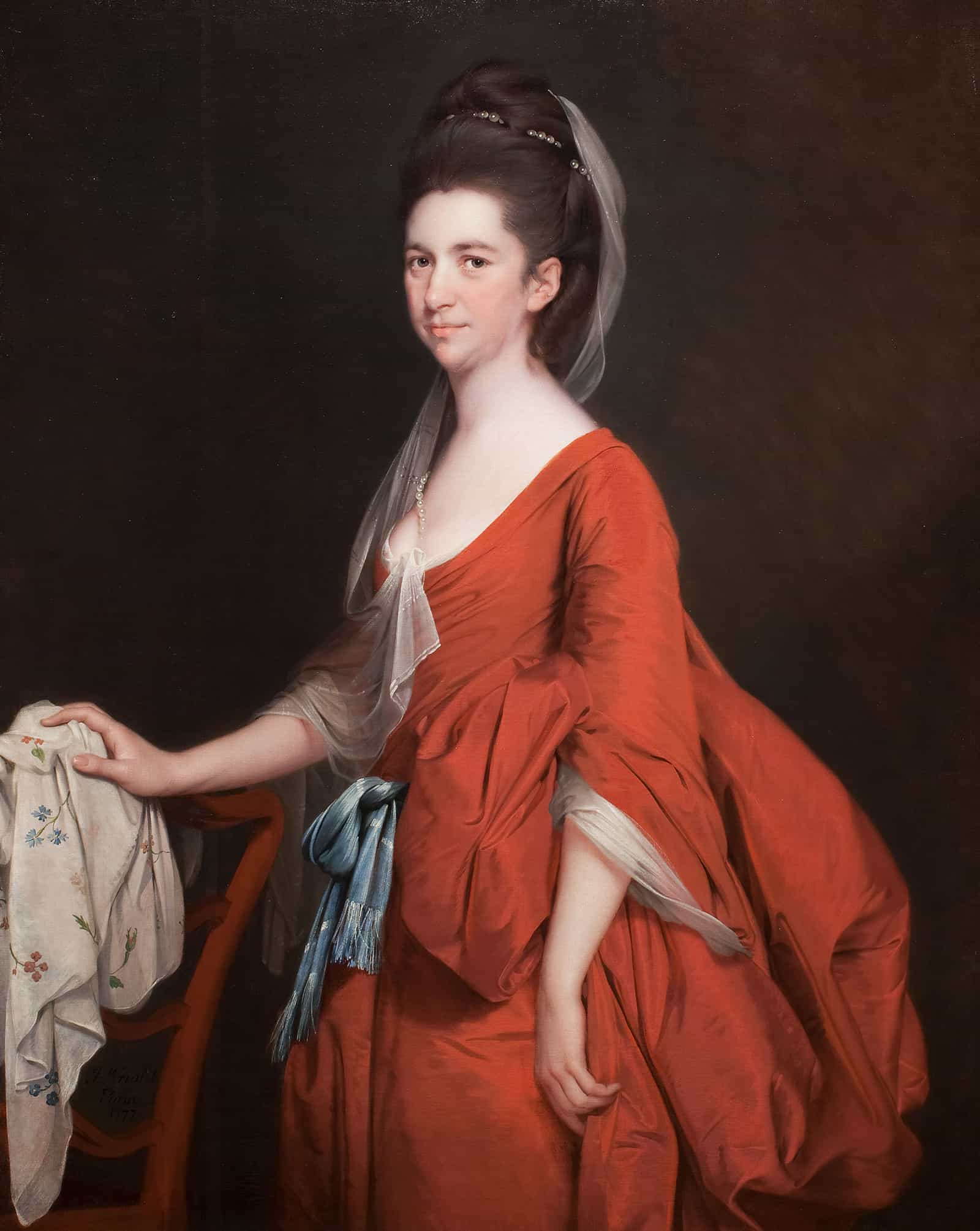 Portrait Of Dorothy Beridge Nee Gladwin by Joseph Wright Of Derby
