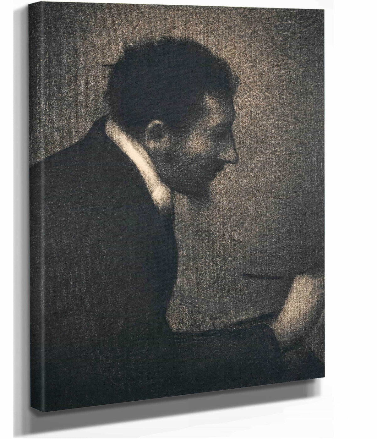Portrait Of Edmond Francois Aman Jean  by Georges Seurat