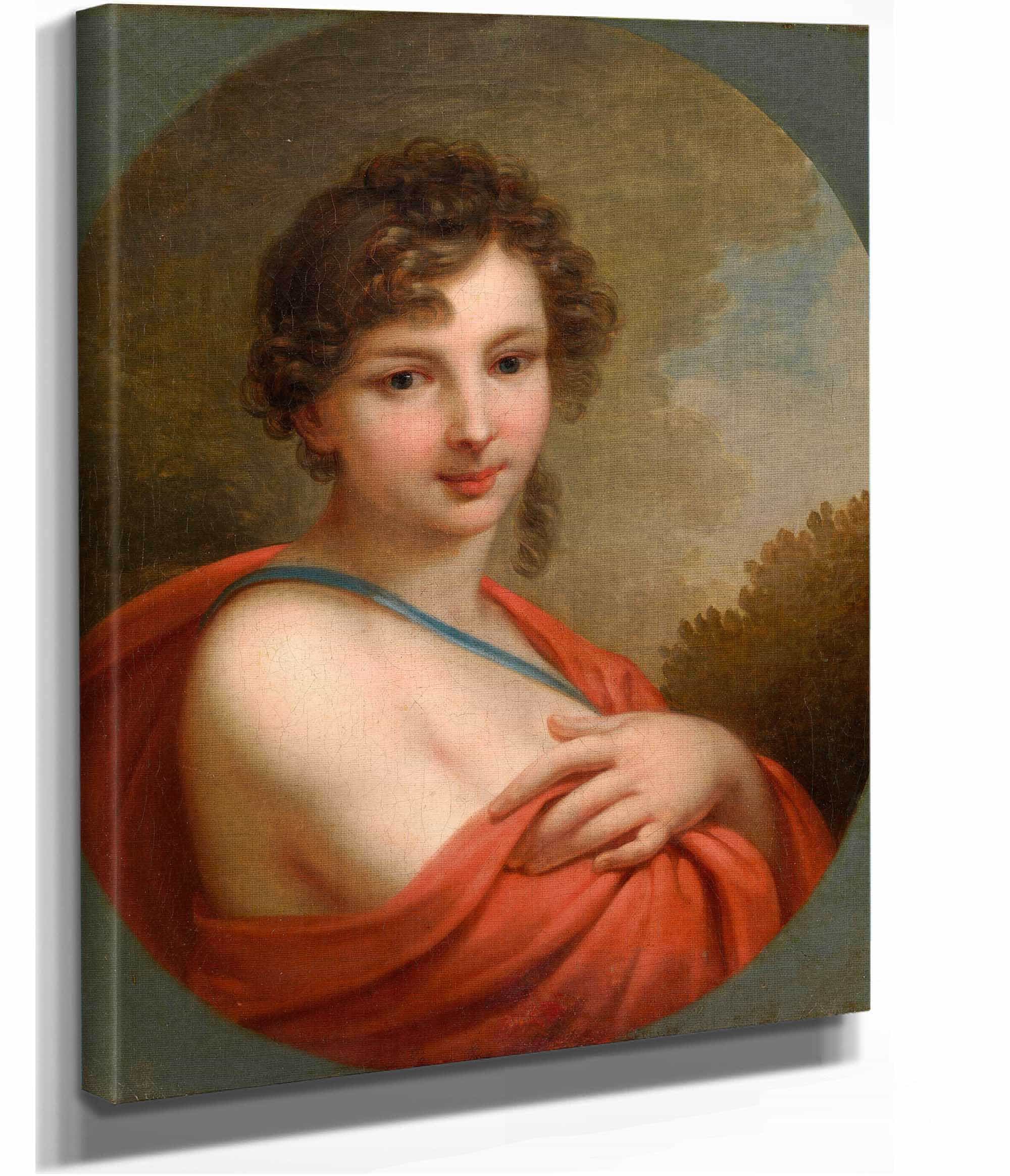 Portrait Of Elena Aleksandrovna Naryshkina  by Johann Baptist Von Lampi The Elder